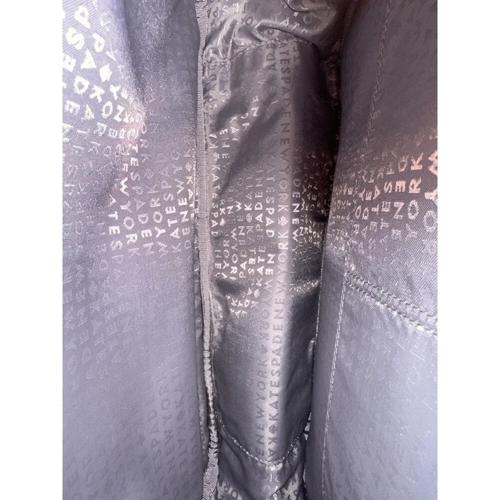 Kate Spade NEW ✨🩶♠️Large Wilson Road Bradley backpack in grey nylon Unused - Picture 7 of 16